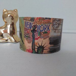 New York,Paris,Spain,Japan Cuff Bracelet